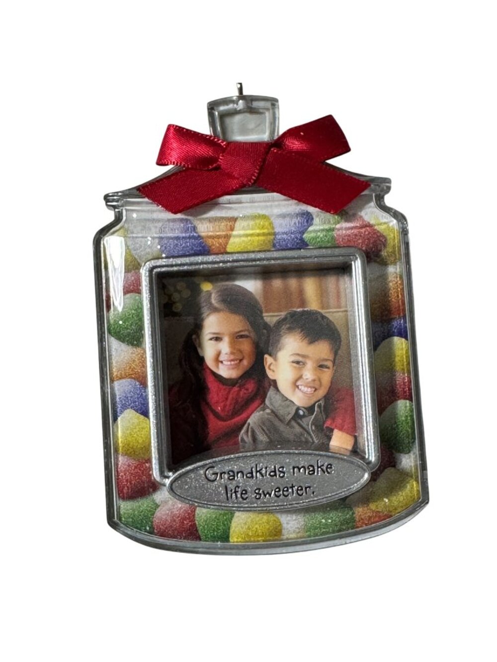 Hallmark Keepsake Ornament Grandkids Make Life Sweeter Photo Holder Gumdrops New